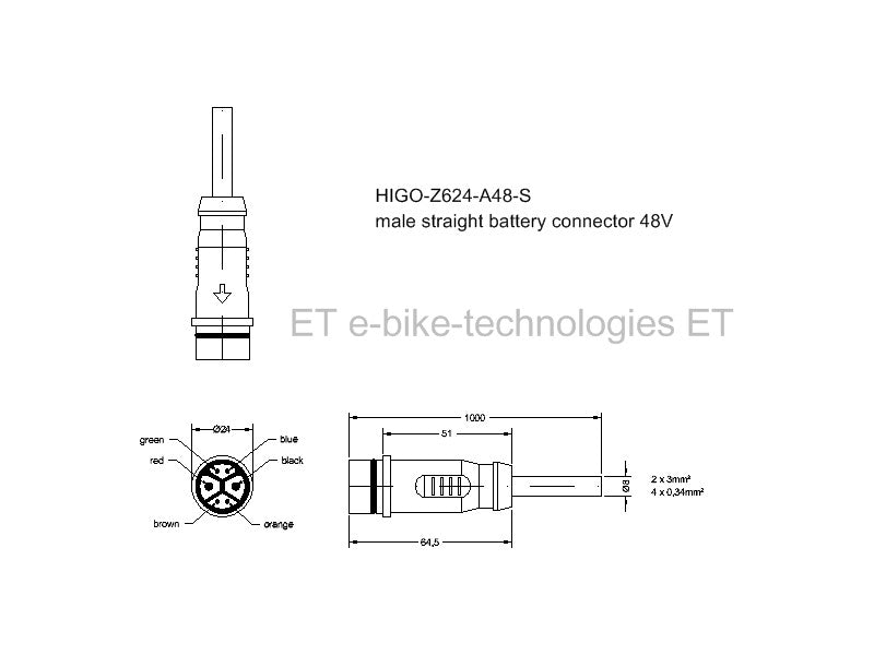 HIGO-Z624-S - HIGO Code Z624BG P 00 B7 1000