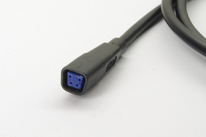 4-pole HIGO Mini-F extension cable centrally joined and protected by heat shrink tubing