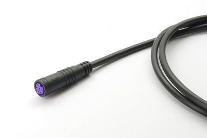6-pole HIGO Mini-B extension cable centrally joined and protected by heat shrink tubing