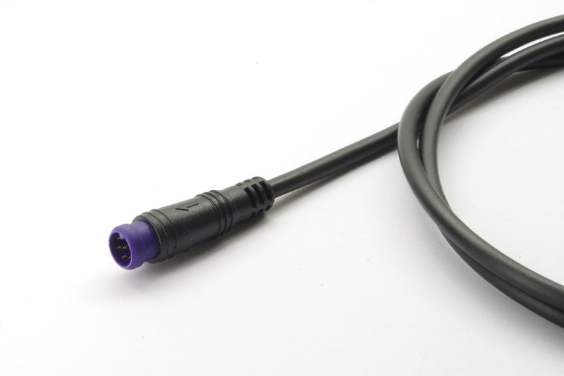 6-pole HIGO Mini-B extension cable centrally joined and protected by heat shrink tubing