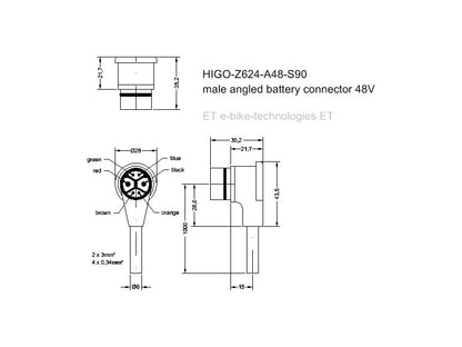HIGO-Z624-S90 - HIGO Code Z624BG A 00 B7 1000